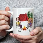 Personlig Vi er visstnok i trøbbel sammen Hvem visste det Hvitt keramisk krus Gave til bestevenn Par Campingelskere