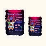 Personalizzato Partners in Crime Just Remember If We Get Caught I'm Deaf and You Don't Speak English Acrylic Plaque Besties Friendship Gift (Regalo di