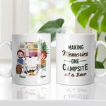 Personalized Making Memories One Campsite At A Time 11oz or 15oz White Ceramic Mug Gift for Best Friend