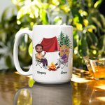 Personlig Vi er visstnok i trøbbel sammen Hvem visste det Hvitt keramisk krus Gave til bestevenn Par Campingelskere