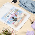 Personalisierte Partner in Crime Just Remember Wenn wir erwischt werden Ich bin taub und du sprichst nicht Englisch T-Shirt Freundschaft Geschenk für 