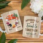 Personlig Uppenbarligen har vi problem tillsammans Vem visste det Vit keramikmugg Födelsedags- och jubileumsgåva