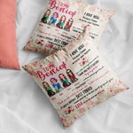 Personalized To My Bestie Love The One Who Needs You Till The End Throw Pillow Cover  Women Gifts Ideas Bedroom Decor