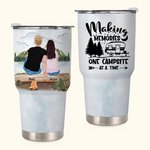 Personalisierte Familie Making Memories One Campsite At A Time 30oz Tumbler Jahrestag Geschenk Geburtstagsgeschenk für Familie Paar