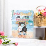Personalisierte sind wir betrunken Schlampe wir sein könnte Acryl Plaque Besties Geschenk Schreibtisch Ornament