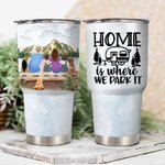 Personalized Home Is Where We Park It 30oz Tumbler for Hot and Cold Drink  Anniversary Gift Birthday Gift for Family Couple