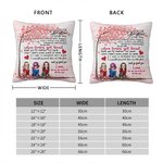 Personalised To My Bestie I Love You Best Friends Forever Throw Pillow Cover  Bestie Quotes Home Decoration