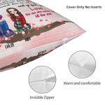 Personalised To My Bestie I Love You Best Friends Forever Throw Pillow Cover  Bestie Quotes Home Decoration