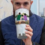 Personalized Life Is Better Around The Campfire Family with Pets Camping 30oz Tumbler Anniversary Gift Birthday Gift for Family Couple