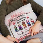 Personalisierte beste Freunde für immer nie getrennt sein kann in der Ferne, aber nie im Herzen werfen Kissen Abdeckung Bestie Zitate Schlafzimmer Dek