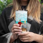 Personalizzato Go Camping Family Together Dogs Pets Kids 20oz Tumbler Vacation per bevande calde e fredde