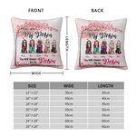 Personalized You Will Always Be My Person Besties Under The Love Tree Throw Pillow Cover  Betie Gift Bedroom Decor