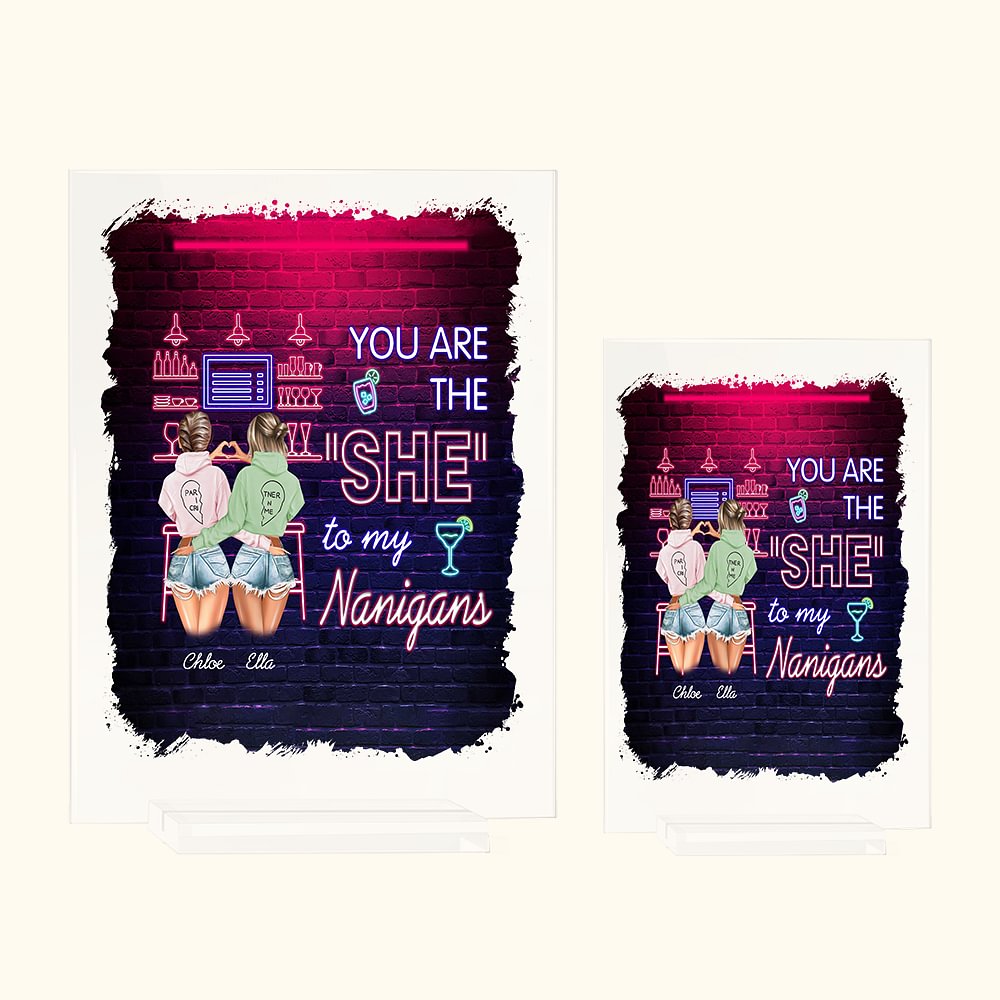 Plaque Acrylique Personnalisée Tu es la femme de mes nanas Plaque Acrylique Meilleure Amie Cadeau Maison Décoration