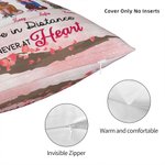 Personalisierte beste Freunde für immer nie getrennt sein kann in der Ferne, aber nie im Herzen werfen Kissen Abdeckung Bestie Zitate Schlafzimmer Dek