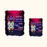 Personalizado No somos azúcar y especias y todo agradable placa de acrílico para la amistad Regalo Adorno de escritorio