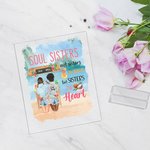 Anime sorelle personalizzate Non sorelle di sangue ma sorelle di cuore Targa in acrilico Regali di compleanno e di amicizia per donne sorelle