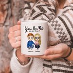 Personalised You And Me We Got This White and Colour Inside Ceramic Mug Valentine's Day Birthday Gift for Couple Girlfriend