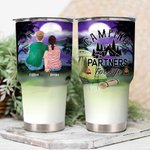 Personalisierte Familie Camping bei Nacht Camping Partner für das Leben 30oz Becher Jahrestag Geschenk Geburtstagsgeschenk