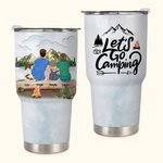 Gepersonaliseerde Let Us Go Camping Family Camping Together 30oz Tumbler Gift voor Verjaardag