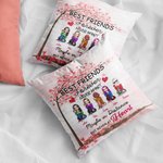 Personalisierte beste Freunde für immer nie getrennt sein kann in der Ferne, aber nie im Herzen werfen Kissen Abdeckung Bestie Zitate Schlafzimmer Dek