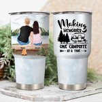 Personalisierte Familie Making Memories One Campsite At A Time 30oz Tumbler Jahrestag Geschenk Geburtstagsgeschenk für Familie Paar