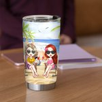 Personalizzato Not Sisters by Blood But Sisters by Heart 20oz Tumbler Besties Gift Uso quotidiano