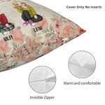 Personalizado You'll Always Be My Person Best Friend Forever Funda de Almohada Regalo para Mejor Amigo para Sala de Estar