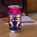 Personalised Partners in Crime Just Remember If We Get Caught I'm Deaf and You Don't Speak English 20oz Tumbler Besties Gift Daily Use