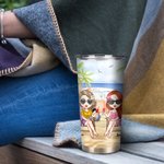 Personalizzato Not Sisters by Blood But Sisters by Heart 20oz Tumbler Besties Gift Uso quotidiano