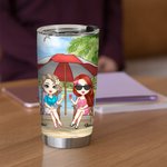 Personalizzato Best Bitches Tolerating Idiots And Keeping Each Other Sane 20oz Tumbler Besties Birthday Christmas Gift per bevande calde e fredde