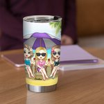 Personalisierte Ich liebe dich zum Strand und zurück 20oz Tumbler Freundschaft Geschenk für heiße und kalte Getränke
