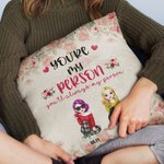 Personalizado You'll Always Be My Person Best Friend Forever Funda de Almohada Regalo para Mejor Amigo para Sala de Estar
