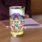 Personalizzato Not Sisters by Blood But Sisters by Heart 20oz Tumbler Regalo di amicizia per bevande calde e fredde