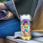 Personalizzato Not Sisters by Blood But Sisters by Heart 20oz Tumbler Regalo di amicizia per bevande calde e fredde