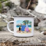 Gepersonaliseerde Adventure Is Out There Let's Find It Familie Emaille Mok 11oz Easy Clean Portable Kerstcadeau Thanksgiving Gift Verjaardagscadeau