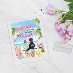 Personalized Soul Sisters Not Sisters by Blood But Sisters by Heart Acrylic Plaque Besties Long Distance Gift