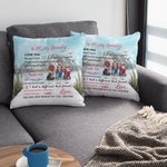 Personalized Thank You My Bestie You'll Always Love Me Back Throw Pillow Cover  Gift for Best Friend Bedroom Decor