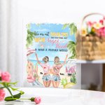 Personalized We Are Not Sugar and Spice and Everything Nice Acrylic Plaque Besties Friendship Gift