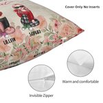 Personalizzato Best Friends Forever Soul Sister Afternoon Tea Time Throw Pillow Cover Bestie Quotes Home Decoration