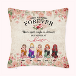 Personalizzato Best Friends Forever Soul Sister Afternoon Tea Time Throw Pillow Cover Bestie Quotes Home Decoration