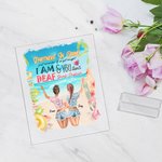 Personalisierte Partner in Crime Just Remember Wenn wir erwischt werden Ich bin taub und Sie sprechen nicht Englisch Acryl Plaque Geburtstag bester Fr