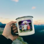 Tasse en émail personnalisée Making Memories One Campsite At A Time Family Camping pour la randonnée en plein air Backpacking Travel Valentine's Day G