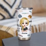 Personliga dagliga bekräftelseord Jag älskar alla delar av mig 20oz Tumbler Tillbaka till skolgåva Födelsedagspresent Daglig användning