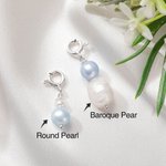 Personalizado Azul Perla de Agua Dulce Plata de Ley Algo Azul Charm for Bridal Shoes Bouquet Garter Wedding Gown Accessory