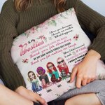 Personalised To My Bestie Thank You For Making Me Laugh Love You Till The End Throw Pillow Cover Bestie Gift Bedroom Decor