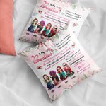 Personalised To My Bestie Thank You For Making Me Laugh Love You Till The End Throw Pillow Cover Bestie Gift Bedroom Decor