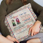 Personalisierte To My Besties Ich liebe dich Reise Stempel werfen Kissenbezug Geschenk für beste Freundin Home Decoration