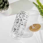 Personalized Library Date Due Card Bookish Glass Cup with Name for Readers Librarian Book Lover Gift