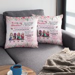 Personalised To My Bestie Thank You For Making Me Laugh Love You Till The End Throw Pillow Cover Bestie Gift Bedroom Decor