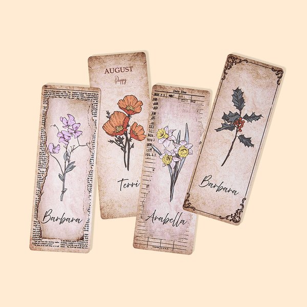 Segnalibro personalizzato con nome Regalo di Natale per amante dei libri, nonna, migliore amico, studente